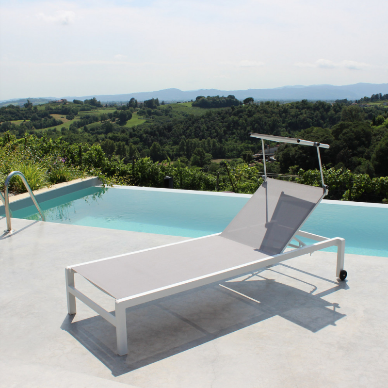 Lettino Madison da giardino regolabile moderno e resistente