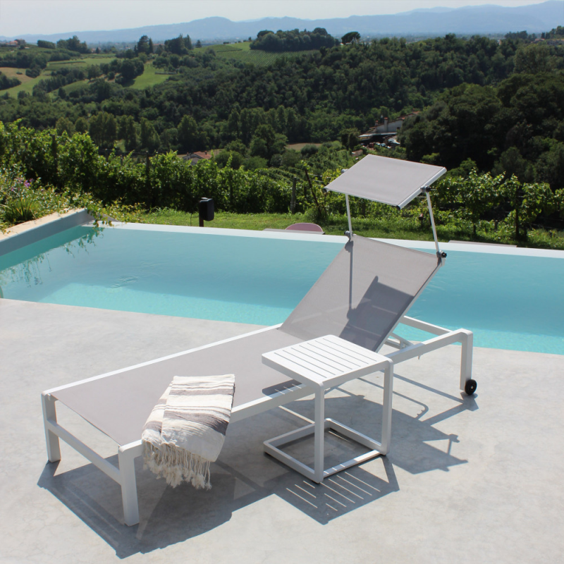 Lettino Madison da giardino regolabile moderno e resistente