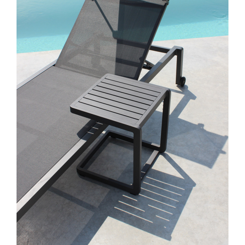 Tavolino Alimos in Alluminio da Giardino Moderno e Resistente