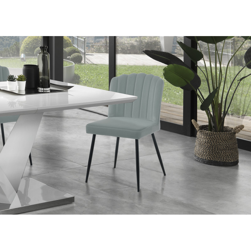 Sedia Claudia Grey 89 X 50,5 H64 Cm