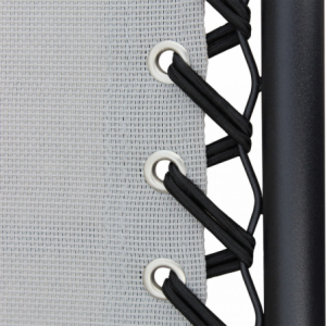 Zoom SDRAIO COMFORT CON STRUTTURA NERA E TEXTILENE GRIGIO CHIARO