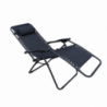 Sdraio Comfort struttura nera e textilene nero giardino relax