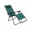 Sdraio Comfort struttura nera e textilene verde scuro giardino
