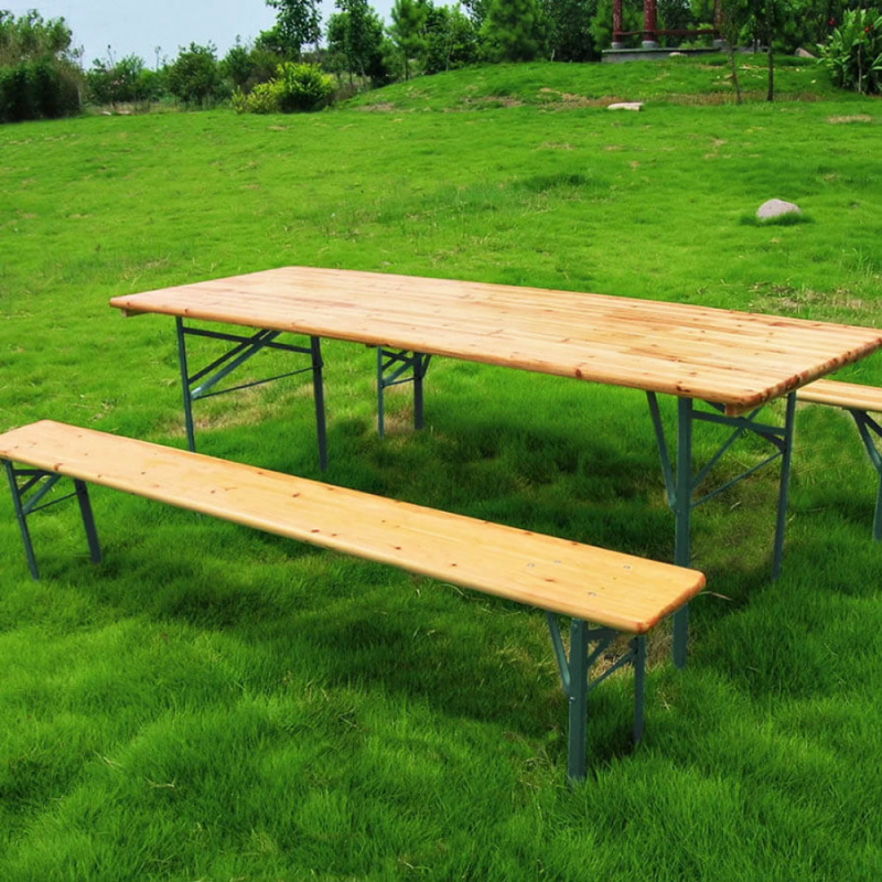 Set birreria 200x70 cm tavolo e panche giardino robusto