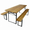 Set birreria 220x70 cm tavolo e panche da giardino robusti