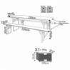Set birreria 220x70 cm tavolo e panche da giardino robusti