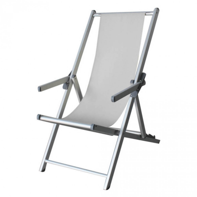 Sdraio Mare in Textilene con Braccioli da Esterno Resistente