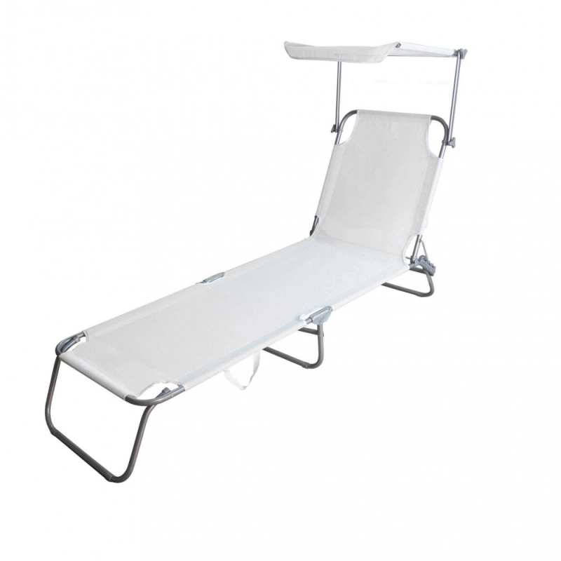 Brandina Rimini con tettuccio in textilene regolabile giardino