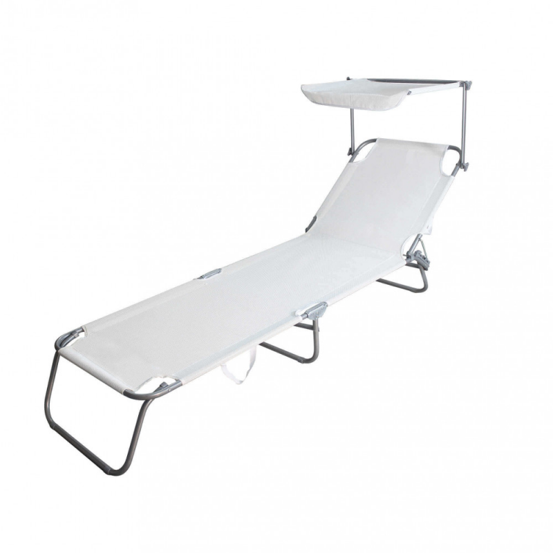 Brandina Rimini con tettuccio in textilene regolabile giardino