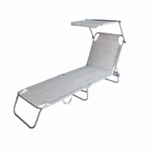 Brandina Rimini con tettuccio in textilene bianco regolabile