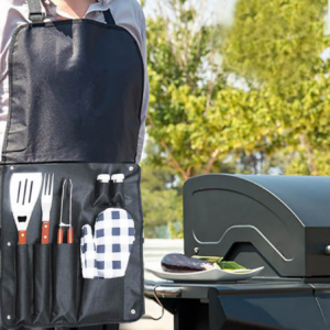 Zoom GREMBIULE CON ACCESSORI PER BARBECUE