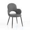 Sedia Elisabeth Old Grey 77X64X61 Cm