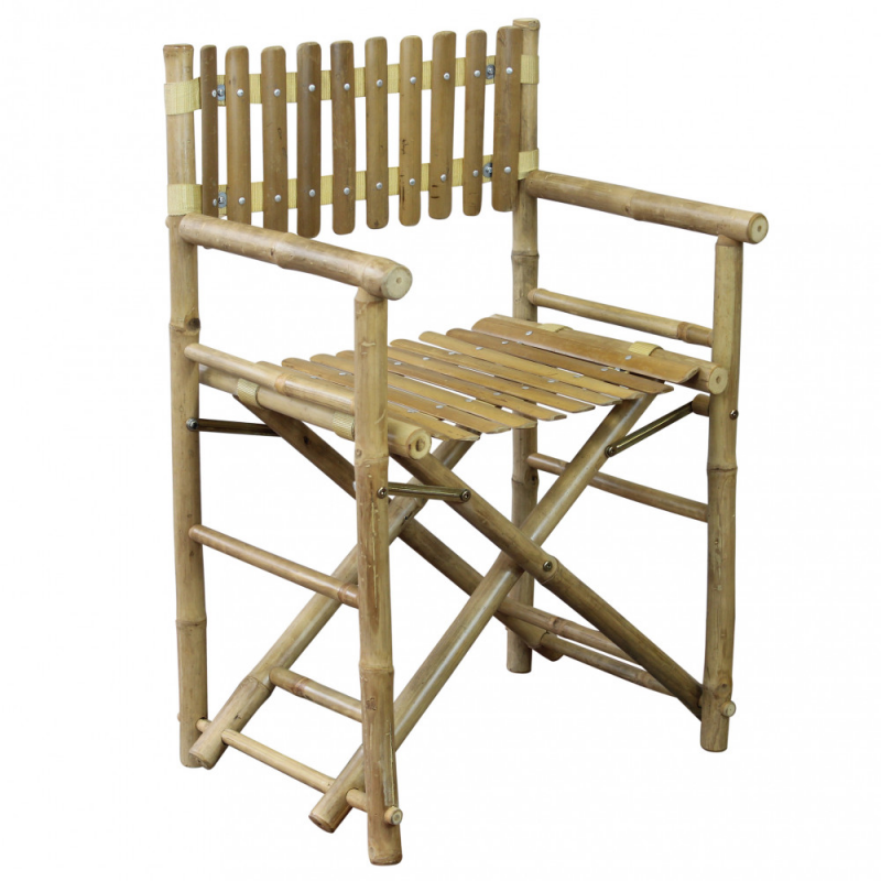 Sedia Regista Mimosa in Legno da Giardino Pieghevole