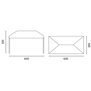Zoom Gazebo 3x6 Pieghevole Con Traliccio Centrale In Alluminio Moia