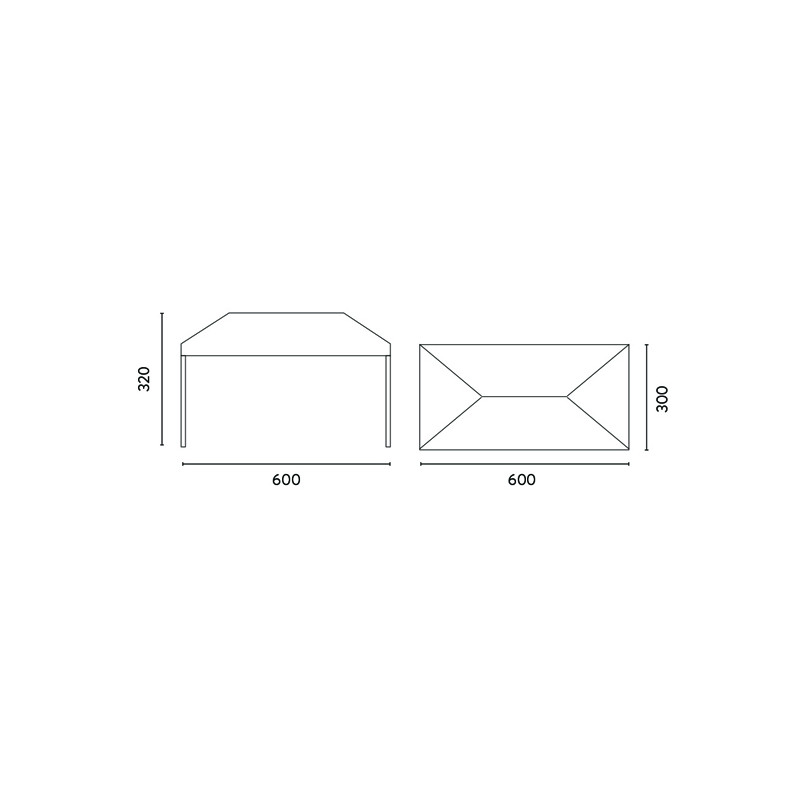 Gazebo 3x6 Pieghevole Con Traliccio Centrale In Alluminio Moia