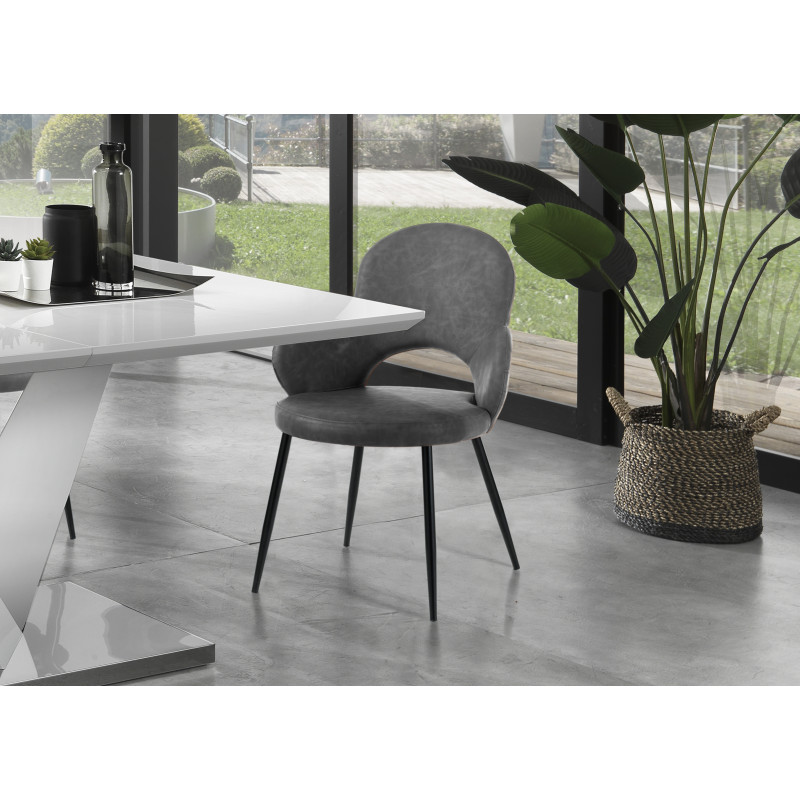 Sedia Elisabeth Old Grey 77X64X61 Cm