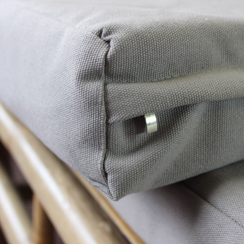 Letto Affinity con Cuscini in Legno Marrone da Esterno