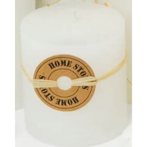 Zoom CANDELA CILINDRICA PROFUMATA BIANCA 7 CM