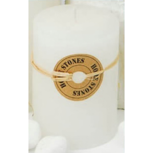 Zoom CANDELA CILINDRICA PROFUMATA BIANCA 9 CM