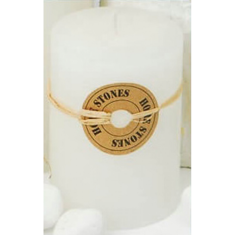 Candela Cilindrica Profumata Bianca 9 cm per Casa