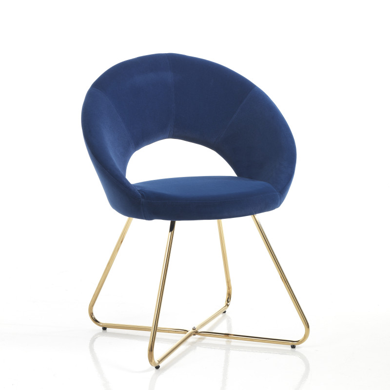 Sedia / Poltrona Edda Blue 70 X 45 H55 Cm
