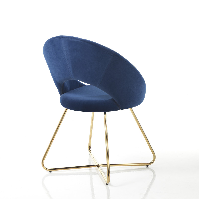 Sedia / Poltrona Edda Blue 70 X 45 H55 Cm
