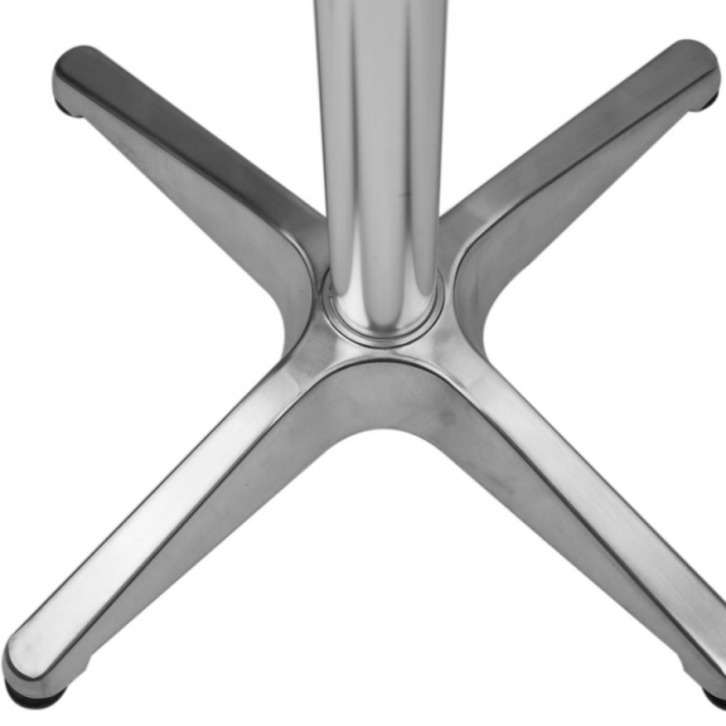Tavolo a colonna 60x60 waterproof in alluminio per esterno