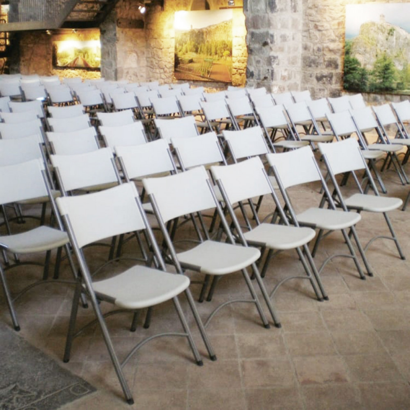 Set di 4 SEDIE PIEGHEVOLE CATERING 1