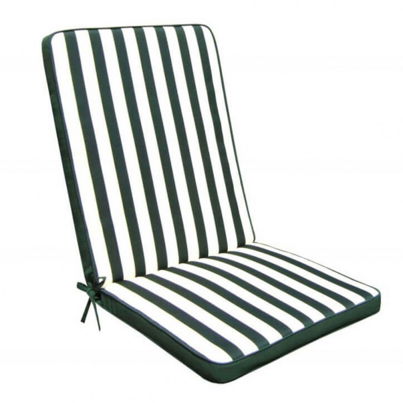 Cuscino Real medio riga verde 40x40 cm decorativo e pratico