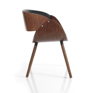 Zoom Sedia Visby Evo Dark Wood 55 X 54,5 H42,5 Cm