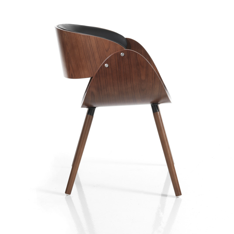 Sedia Visby Evo Dark Wood 55 X 54,5 H42,5 Cm
