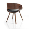 Sedia Visby Evo Dark Wood 55 X 54,5 H42,5 Cm