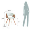 Sedia Visby Evo Wood 55 X 54,5 H42,5 Cm