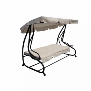 Dondolo letto relax con cuscini da giardino robusto e comodo