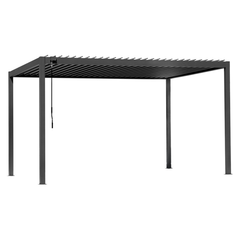 Pergola New Mexico 3x4 Alluminio E Acciaio Antracite Moia
