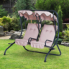 Dondolo Cicladi da giardino 3 posti comfort design moderno