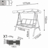 Dondolo Naxos Textilene 200 kg | Dondoli | Levante Shop