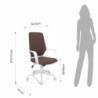 Poltrona Da Ufficio Lollo Brown 68 X 59 H28 Cm
