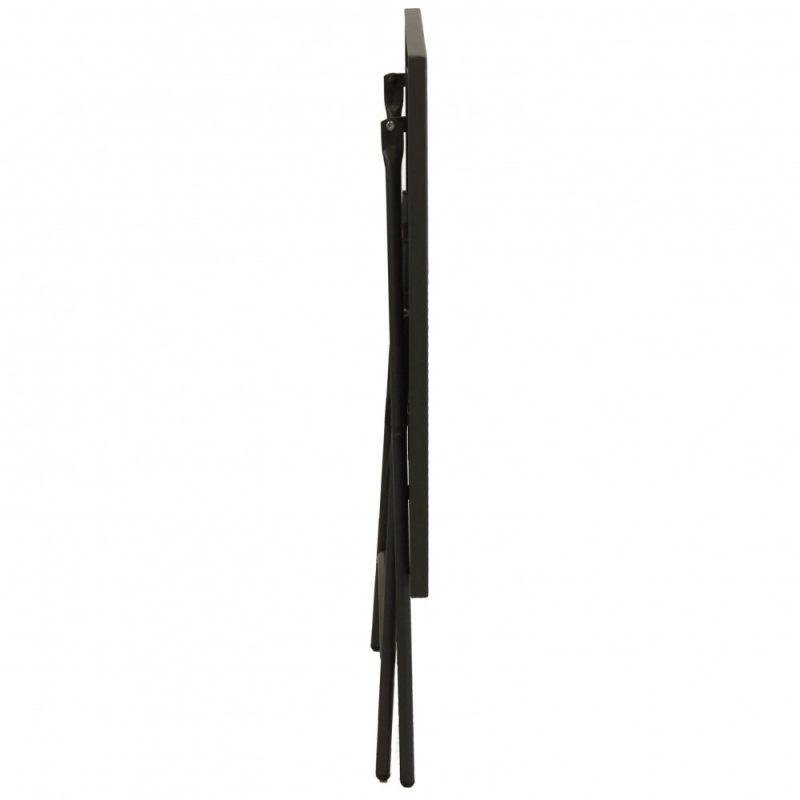 Tavolo da Giardino Bristol 70x70 cm Taupe in Acciaio Pieghevole – Tavolo Quadrato da Esterno