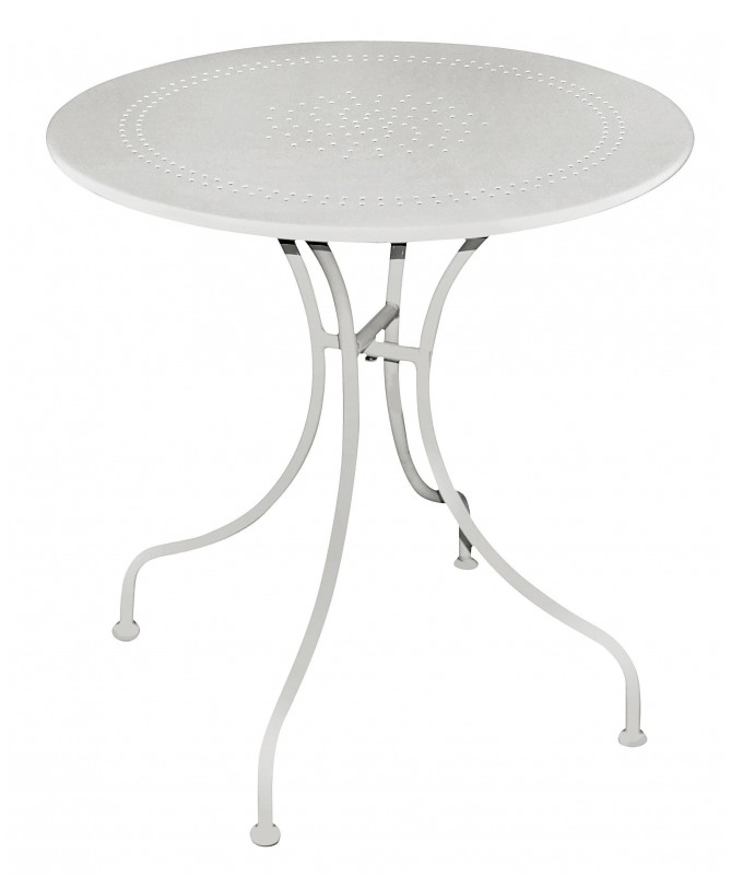 Tavolo Peschiera MOIA rotondo in ferro avorio 60 cm