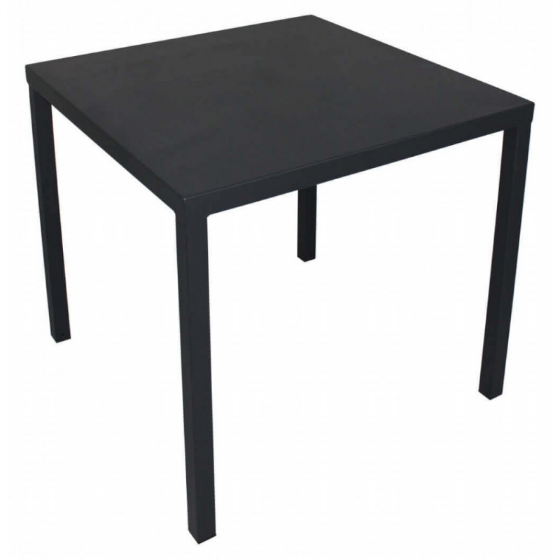 Tavolo Manchester 80x80 cm ferro impilabile resistente giardino