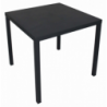 Tavolo Manchester 80x80 cm ferro impilabile resistente giardino