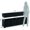 Madia Float Black Wood 4A 109X45,9X9 Cm