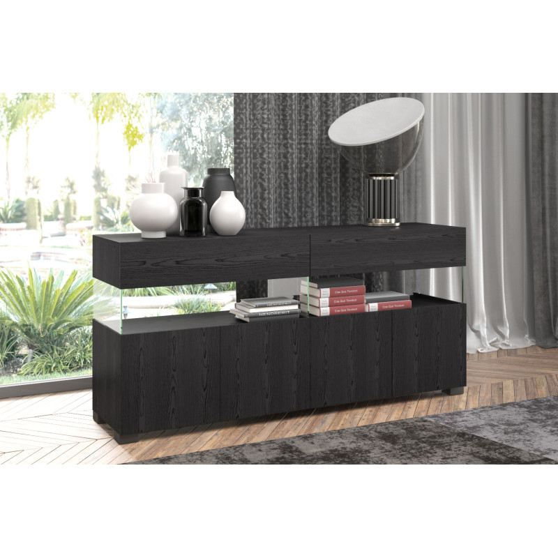 Madia Float Black Wood 4A 109X45,9X9 Cm