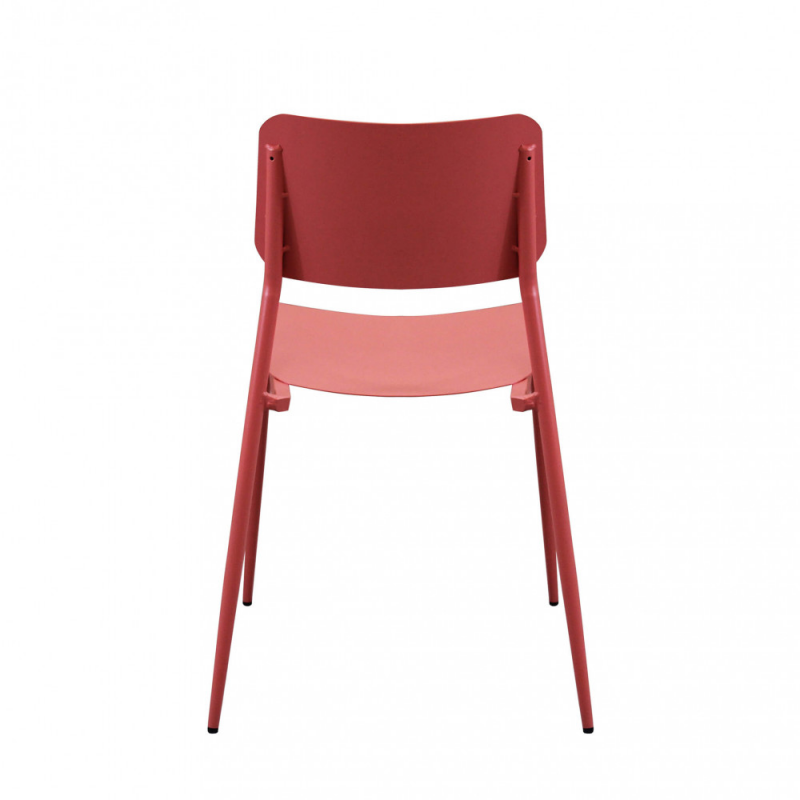 Sedia Vega impilabile in ferro da esterno robusta e pratica