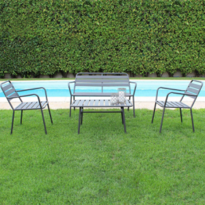 Zoom Salotto Bristol da Esterno in Ferro con Tavolino – Arredo Giardino Moderno