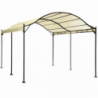 Gazebo arco 3x4 antracite ecrù per giardino resistente