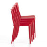 Sedia Da Interno / Esterno Anja Red 46X63X101 Cm