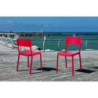 Sedia Da Interno / Esterno Anja Red 46X63X101 Cm