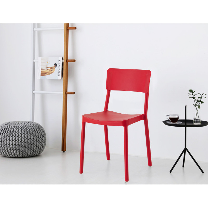 Sedia Da Interno / Esterno Anja Red 46X63X101 Cm